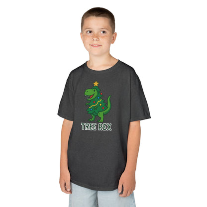 Tree Rex Kids’ Christmas T-Shirt – Cute Dino Holiday Tee