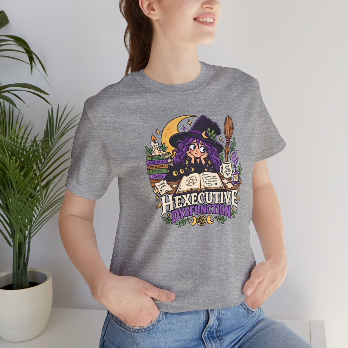 Hexecutive Dysfunction T-Shirt - Funny Witchy ADHD Humor Tee