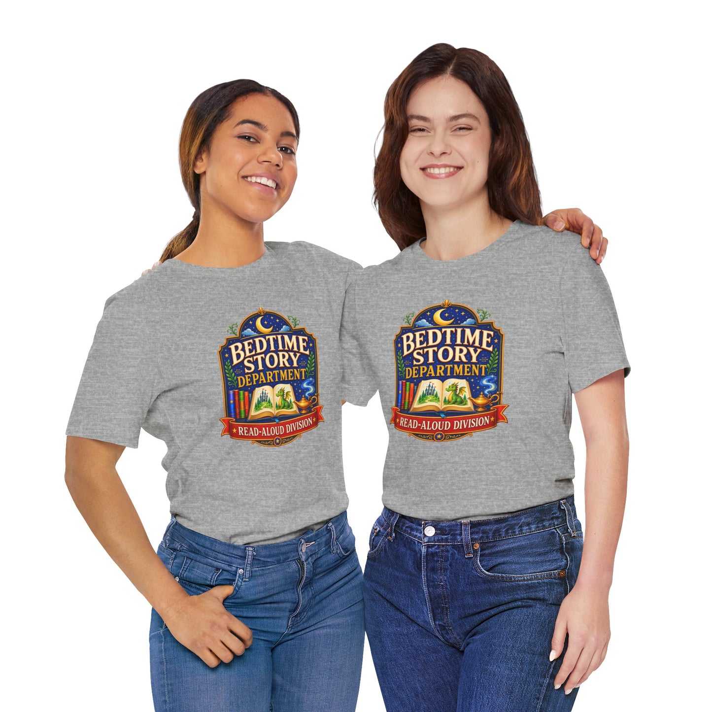 Bedtime Story Department T-Shirt – Read-Aloud Parent Tee