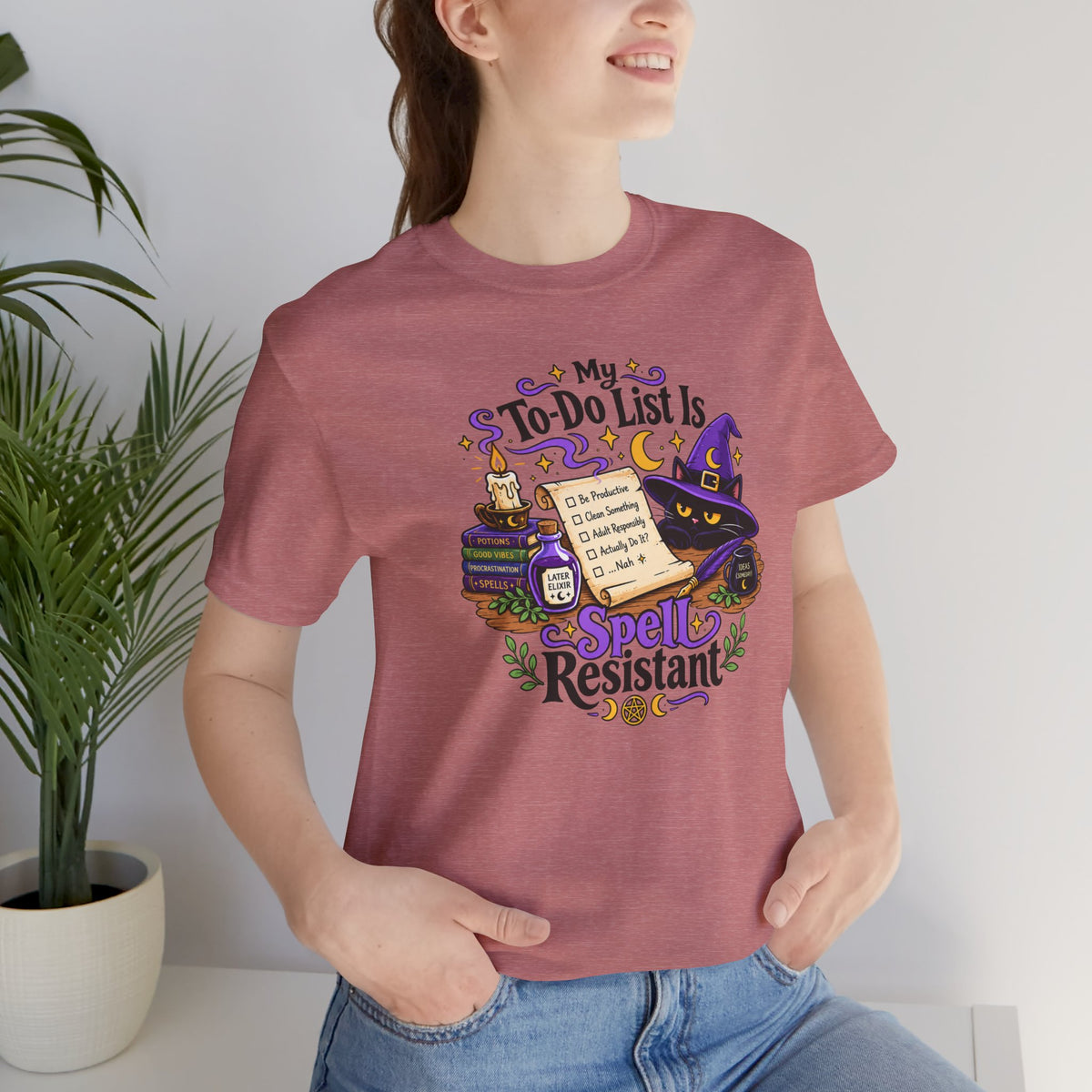 My To-Do List Is Spell Resistant T-Shirt – Funny Witchy ADHD Tee