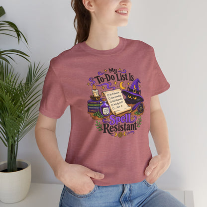 My To-Do List Is Spell Resistant T-Shirt – Funny Witchy ADHD Tee