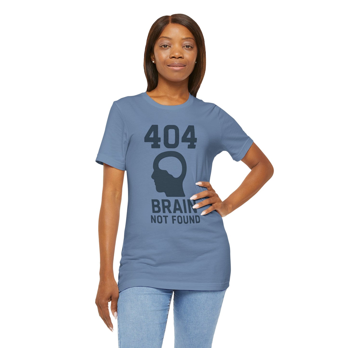 404 Brain Not Found T-Shirt – Techie Humor for Nerds & Geeks