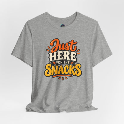 Just Here for the Snacks T-Shirt – Funny Halloween Foodie Tee