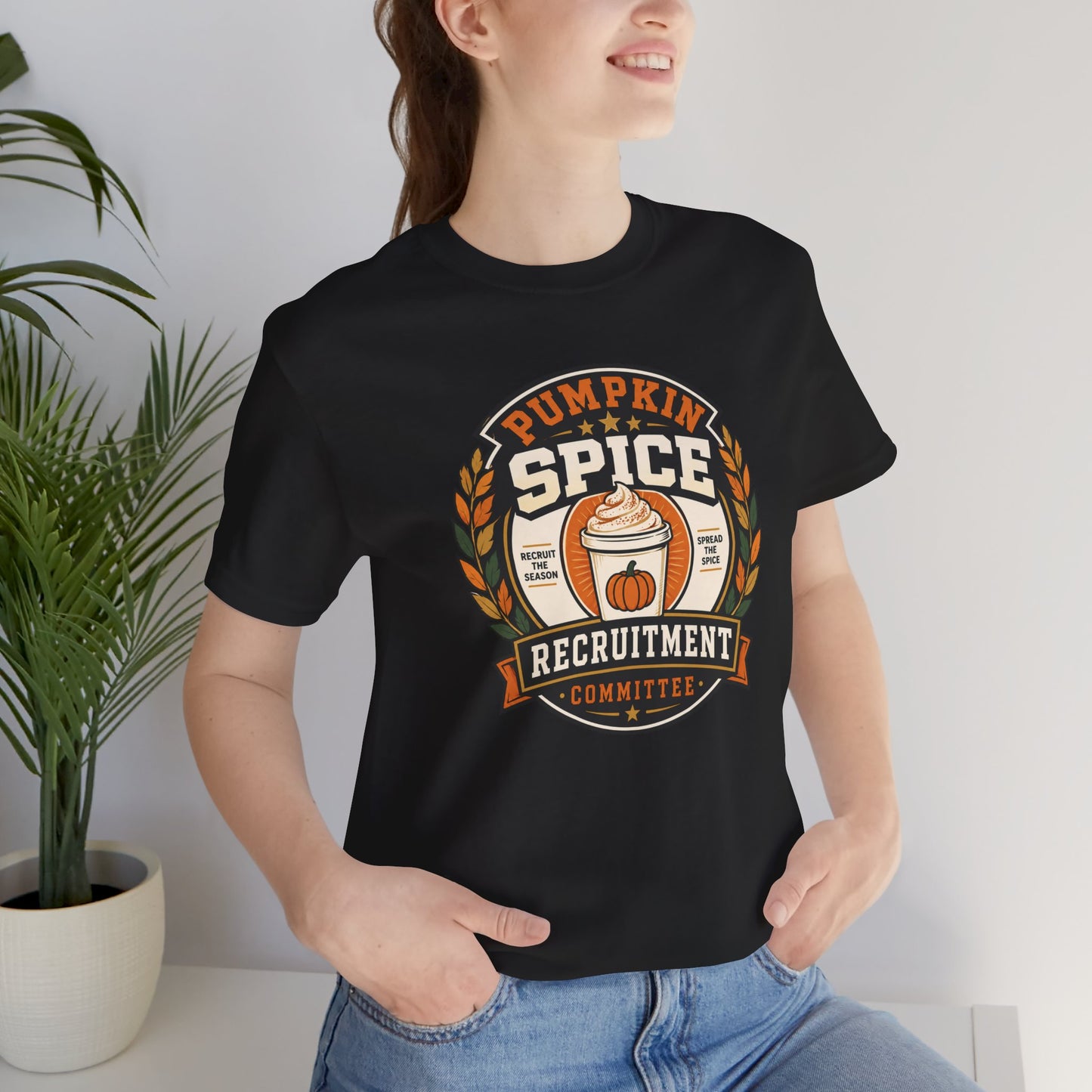 Pumpkin Spice Recruitment Committee T-Shirt – Funny Fall Tee