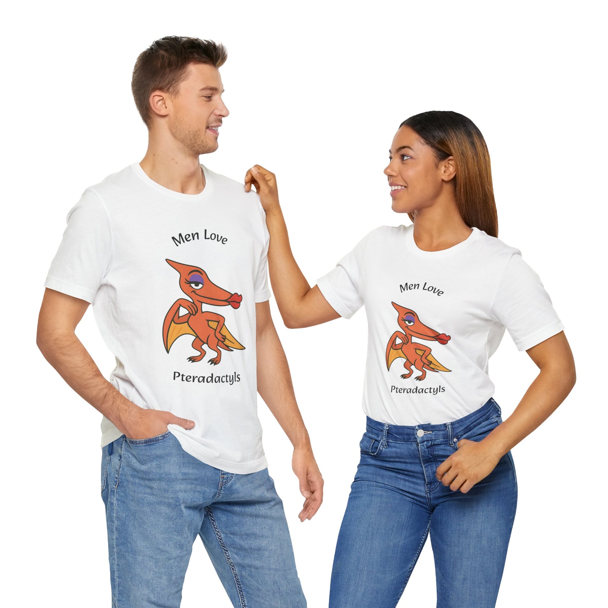 Men Love Pterodactyls Tee – Funny Dinosaur Graphic Shirt - WhimSpin - https://whimspin.com