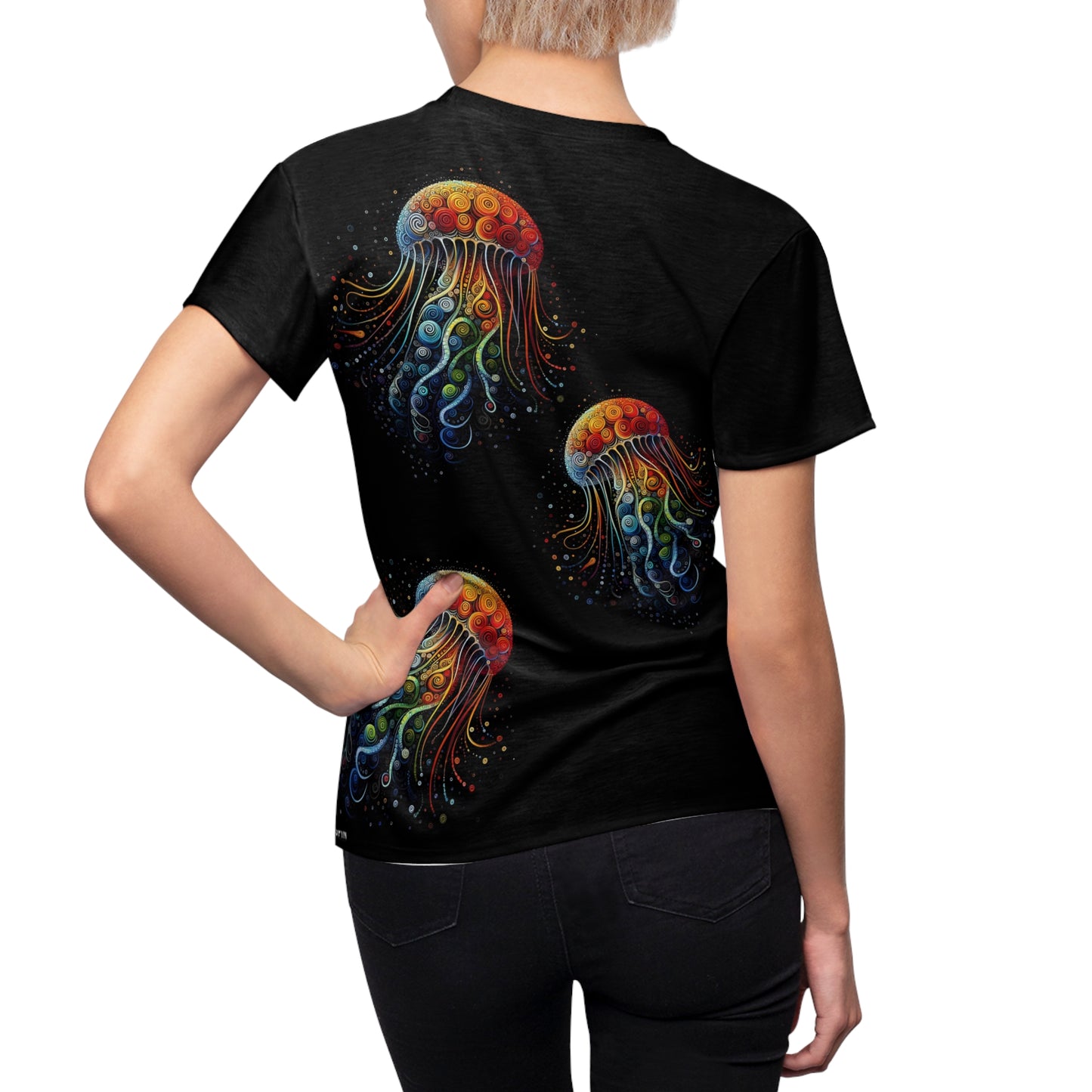 Jellyfish Swirl T-Shirt – Psychedelic Ocean-Inspired Art Tee