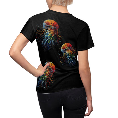 Jellyfish Swirl T-Shirt – Psychedelic Ocean-Inspired Art Tee