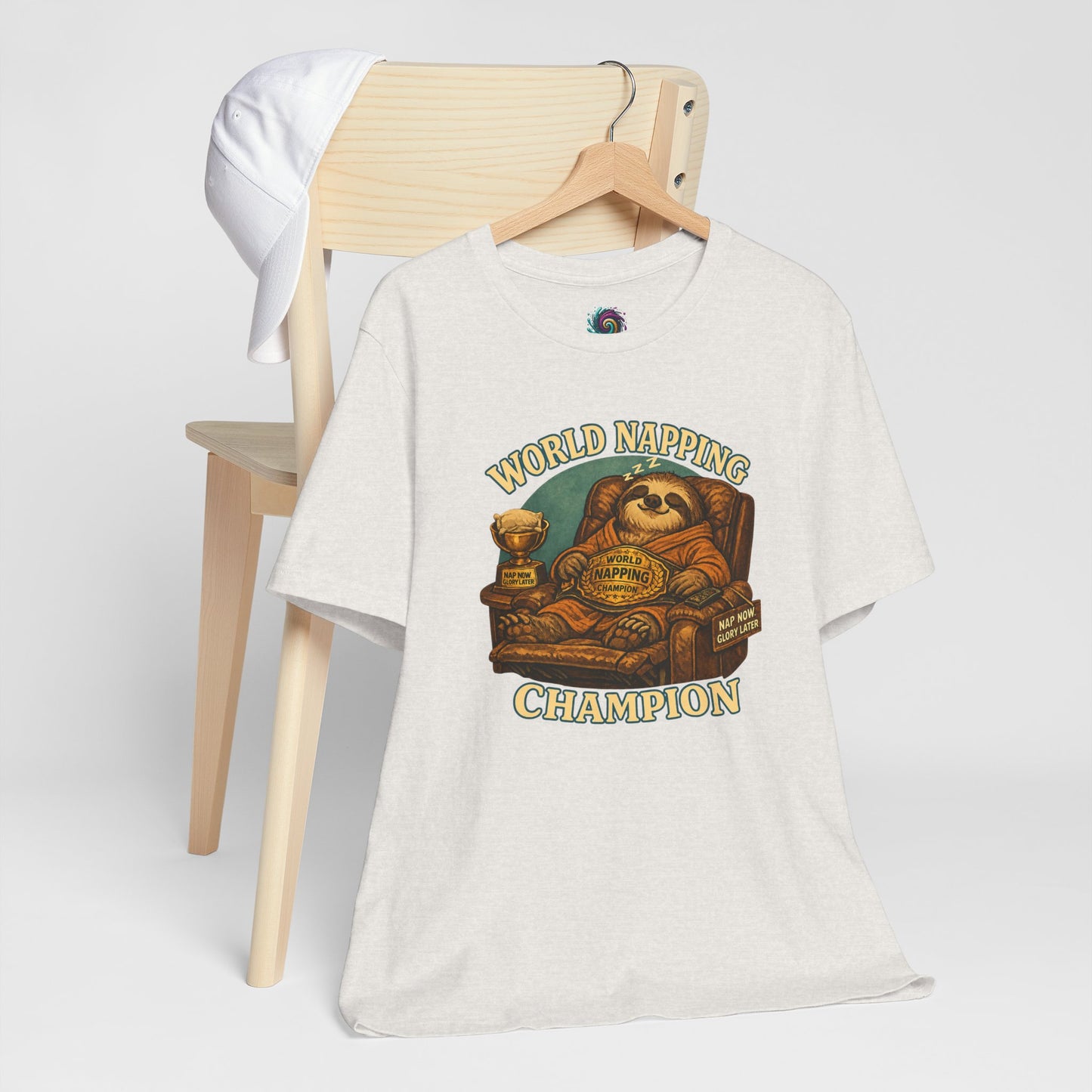 World Napping Champion T-Shirt – Funny Sloth Nap Tee