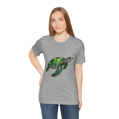 Geometric Sea Turtle T-Shirt – Eco Ocean Vibes Graphic Tee - WhimSpin - https://whimspin.com