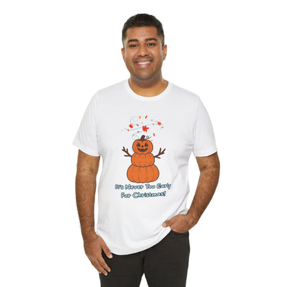 Pumpkin Snowman Shirt – Funny Halloween Christmas Mashup Tee