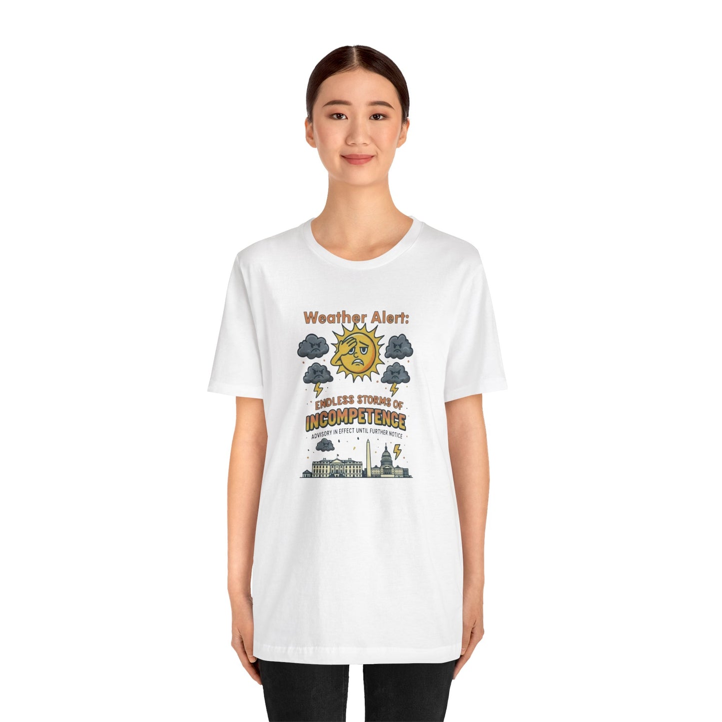 Weather Alert Political Satire T-Shirt – Funny Protest Shirt | Whimspin