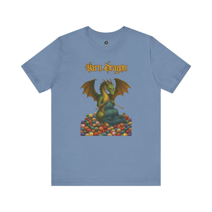 Yarn Dragon T-Shirt – Funny Knitting Dragon Shirt for Yarn Lovers