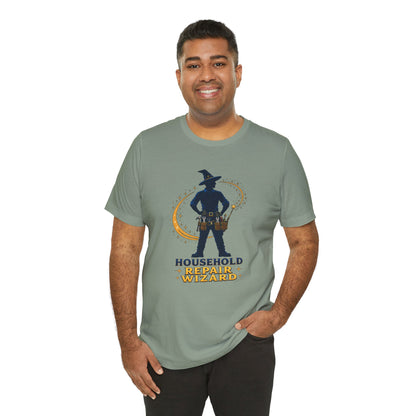 Household Repair Wizard T-Shirt – Funny Handy Dad Tee