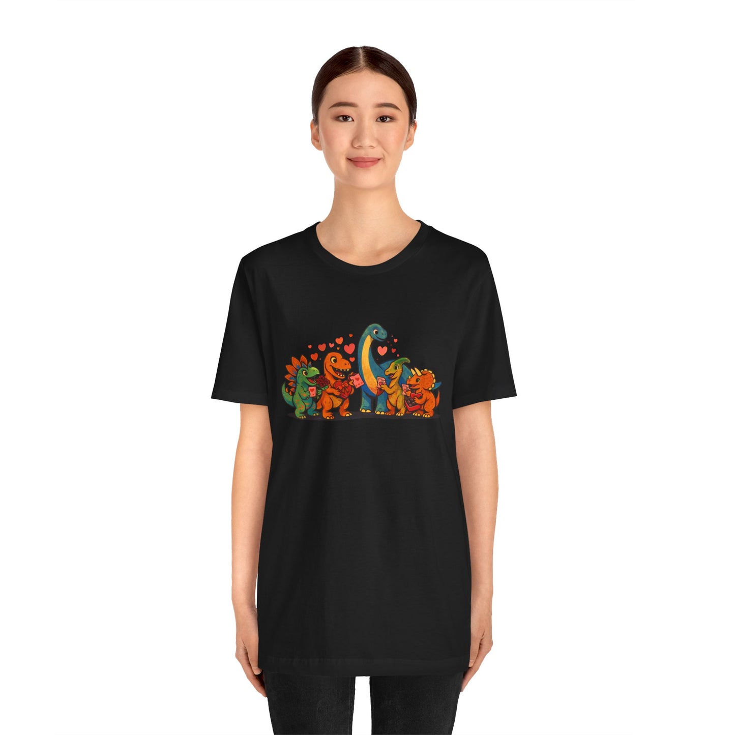 Dinosaur Valentines T-Shirt – Cute Dino Valentine’s Day Tee