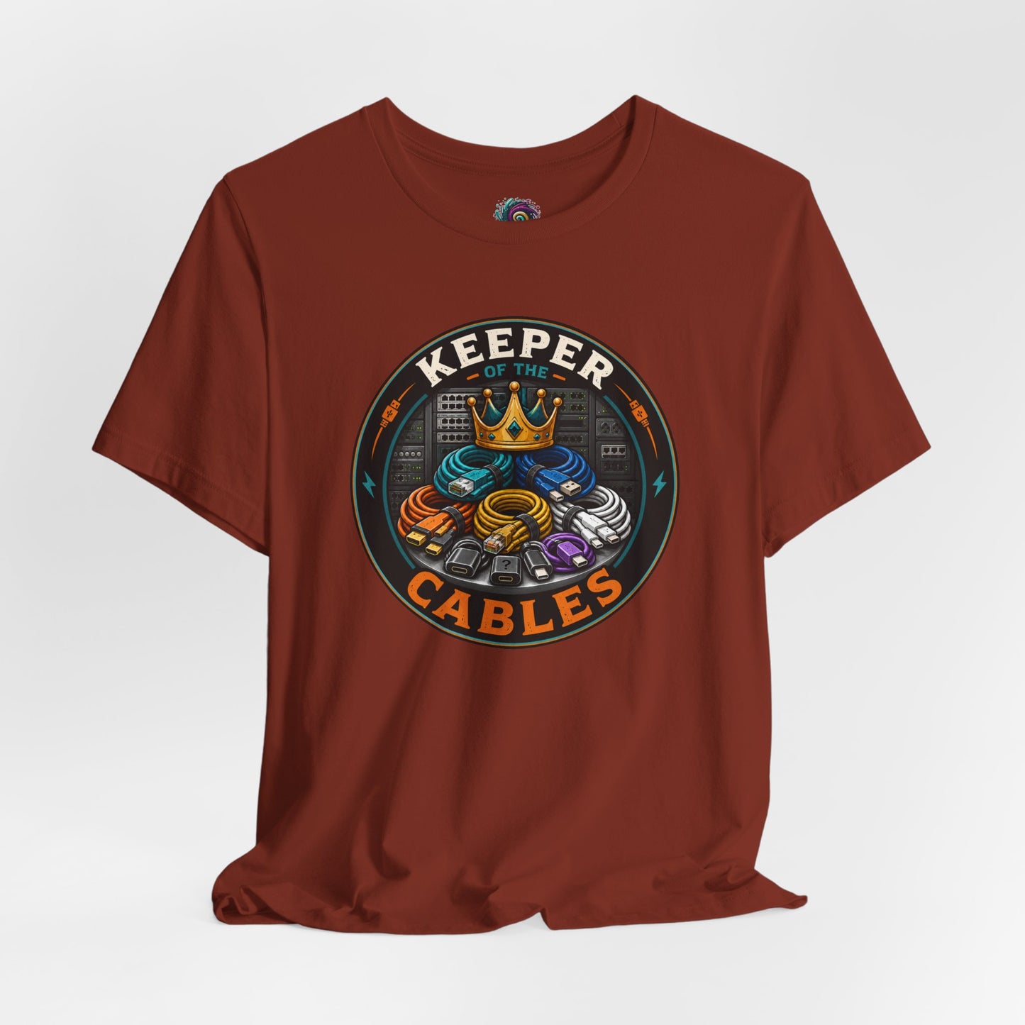 Keeper of the Cables T-Shirt – Funny Tech Dad Cable Tee