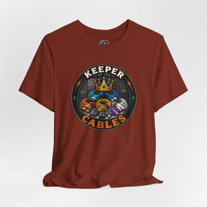 Keeper of the Cables T-Shirt – Funny Tech Dad Cable Tee