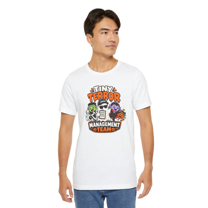 Tiny Terror Management Team T-Shirt – Funny Halloween Parent Tee