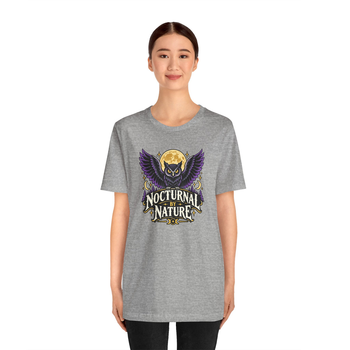 Nocturnal by Nature T-Shirt – Moonlit Owl Graphic Tee