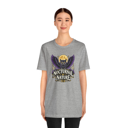 Nocturnal by Nature T-Shirt – Moonlit Owl Graphic Tee