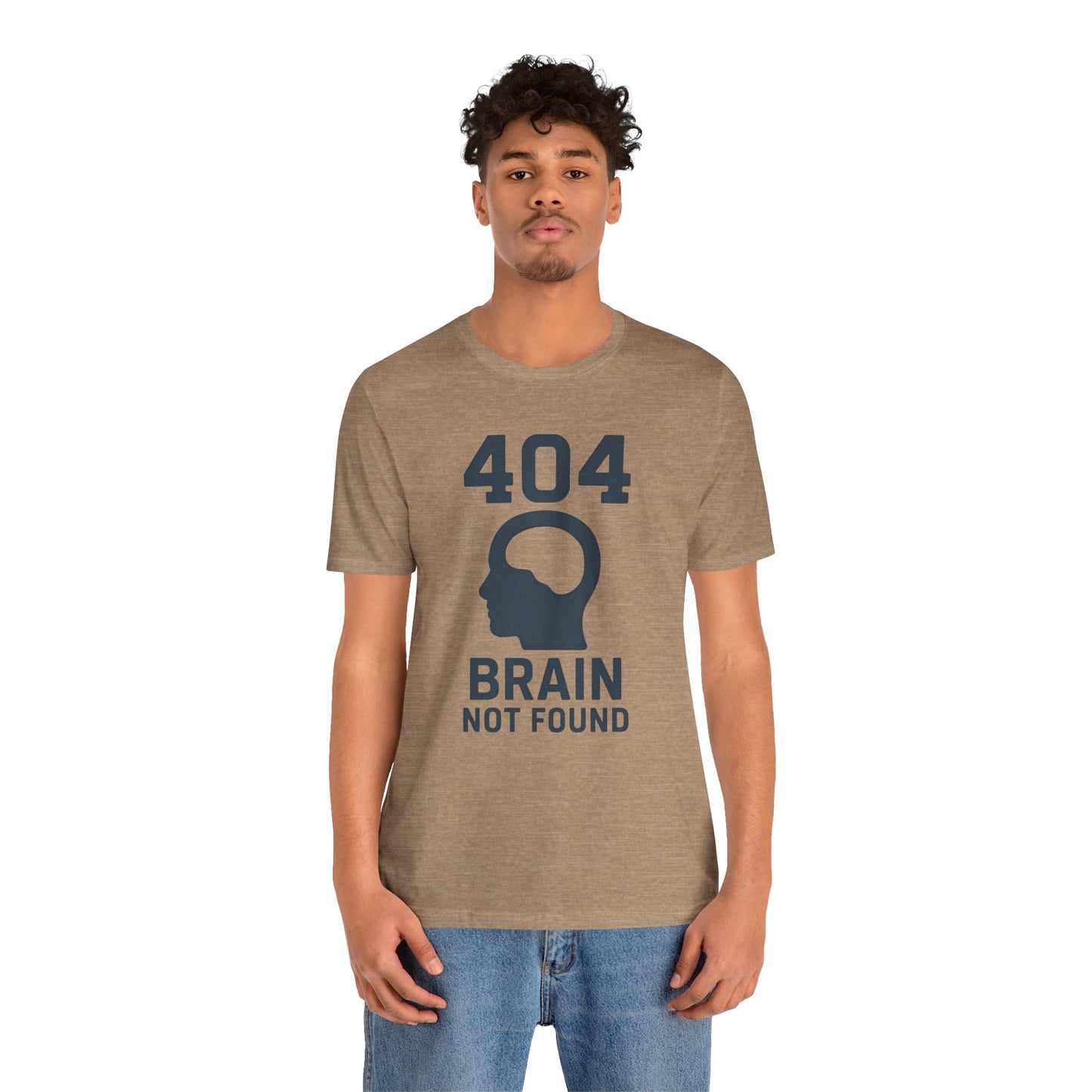 404 Brain Not Found T-Shirt – Techie Humor for Nerds & Geeks