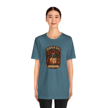 Pumpkin Spice Elixir T-Shirt – Funny Witchy Fall Coffee Tee