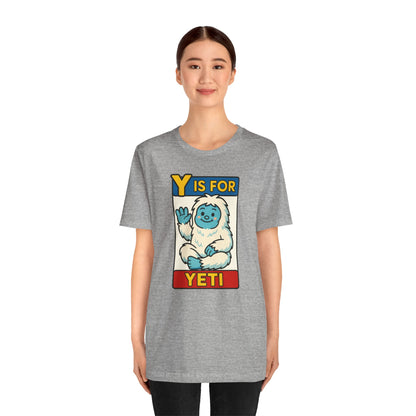 Y Is for Yeti T-Shirt – Cute Winter Monster Tee from the Monster Alphabet Series