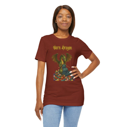 Yarn Dragon T-Shirt – Funny Knitting Dragon Shirt for Yarn Lovers