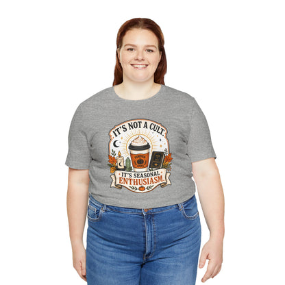 It’s Not a Cult Pumpkin Spice T-Shirt – Funny Fall Tee