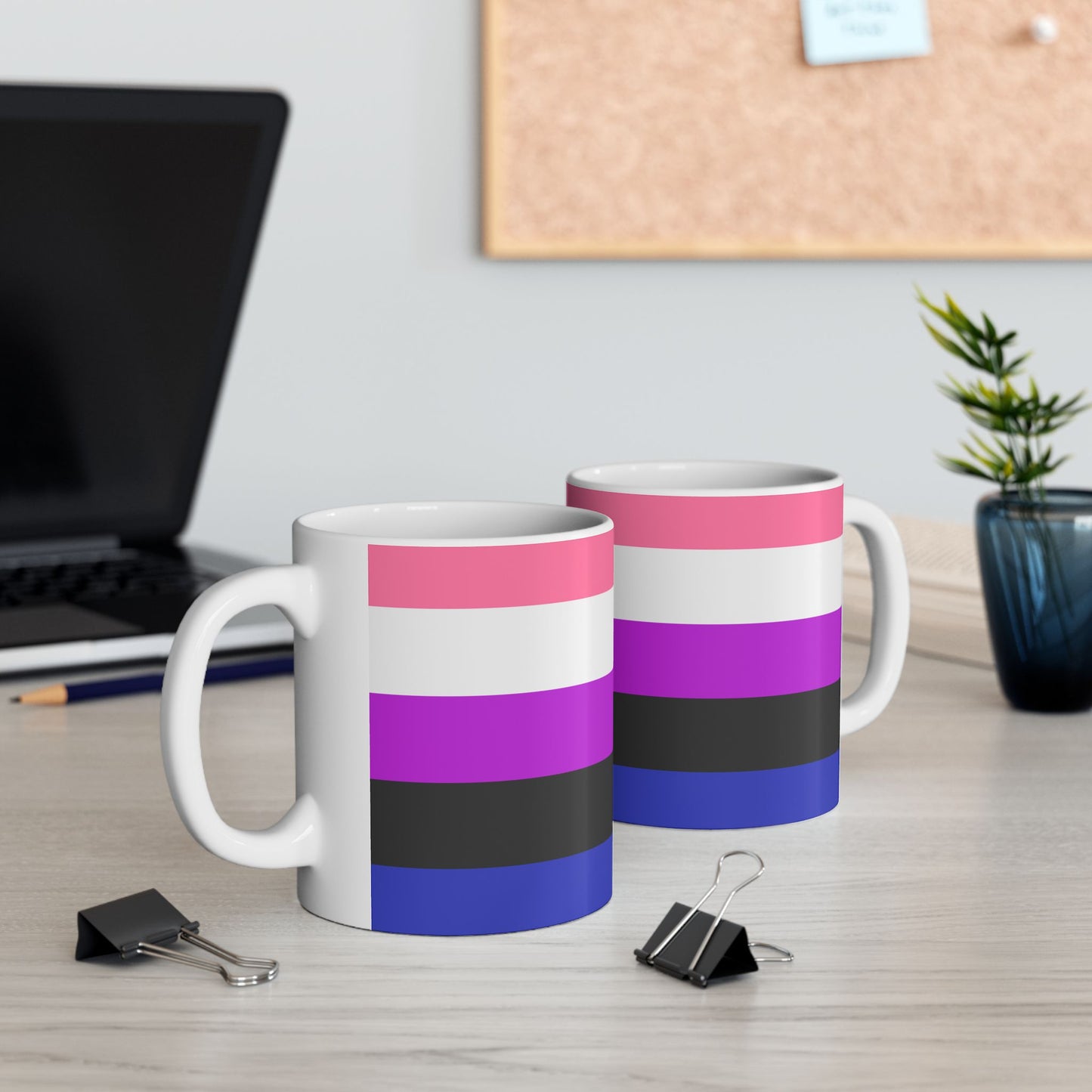 Genderfluid Pride Flag Mug – LGBTQ+ Ceramic Mug for Fluid Identity
