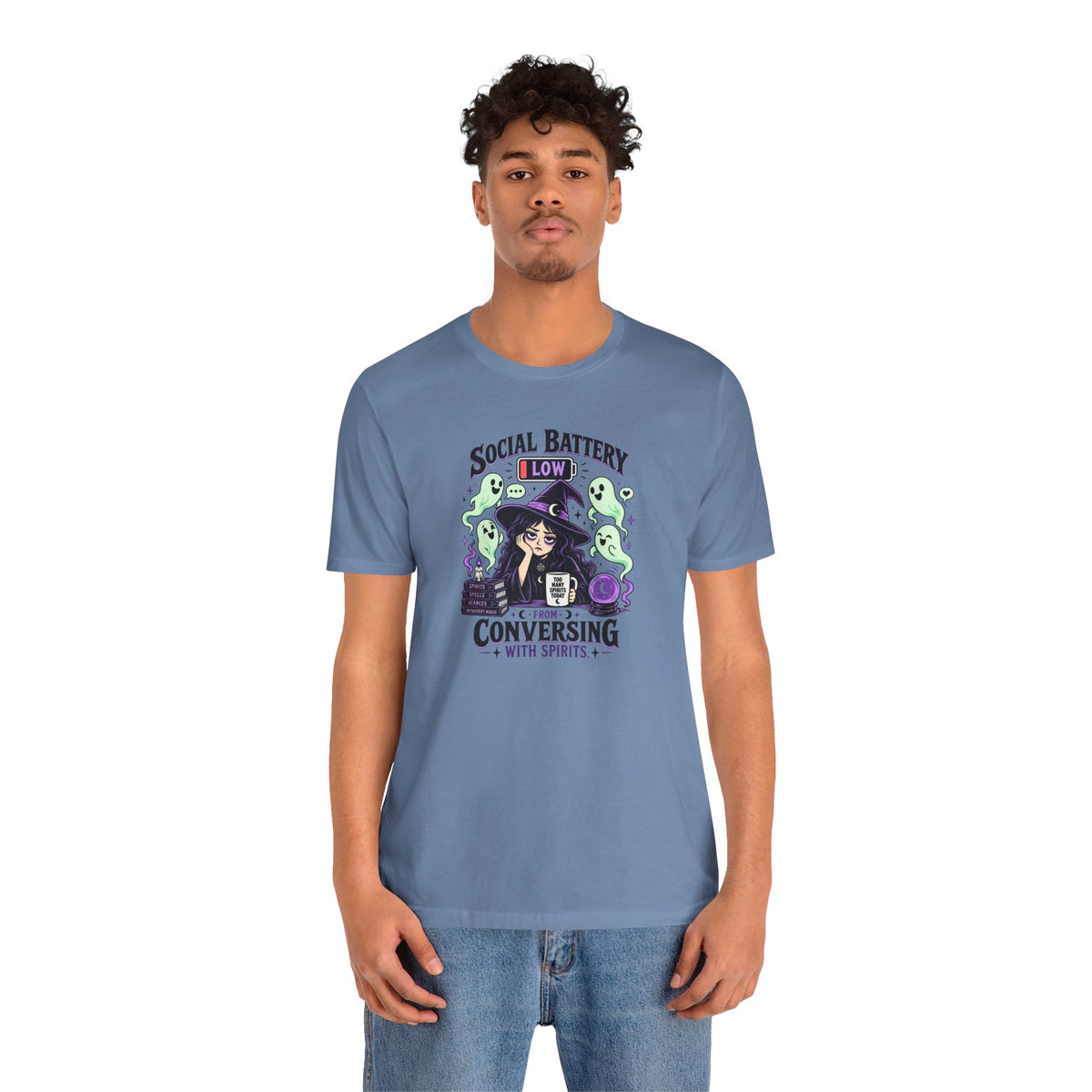 Social Battery Low From Conversing With Spirits T-Shirt
