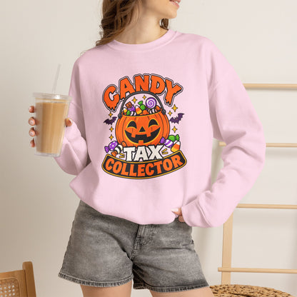 Candy Tax Collector Sweatshirt – Funny Halloween Parent Crewneck