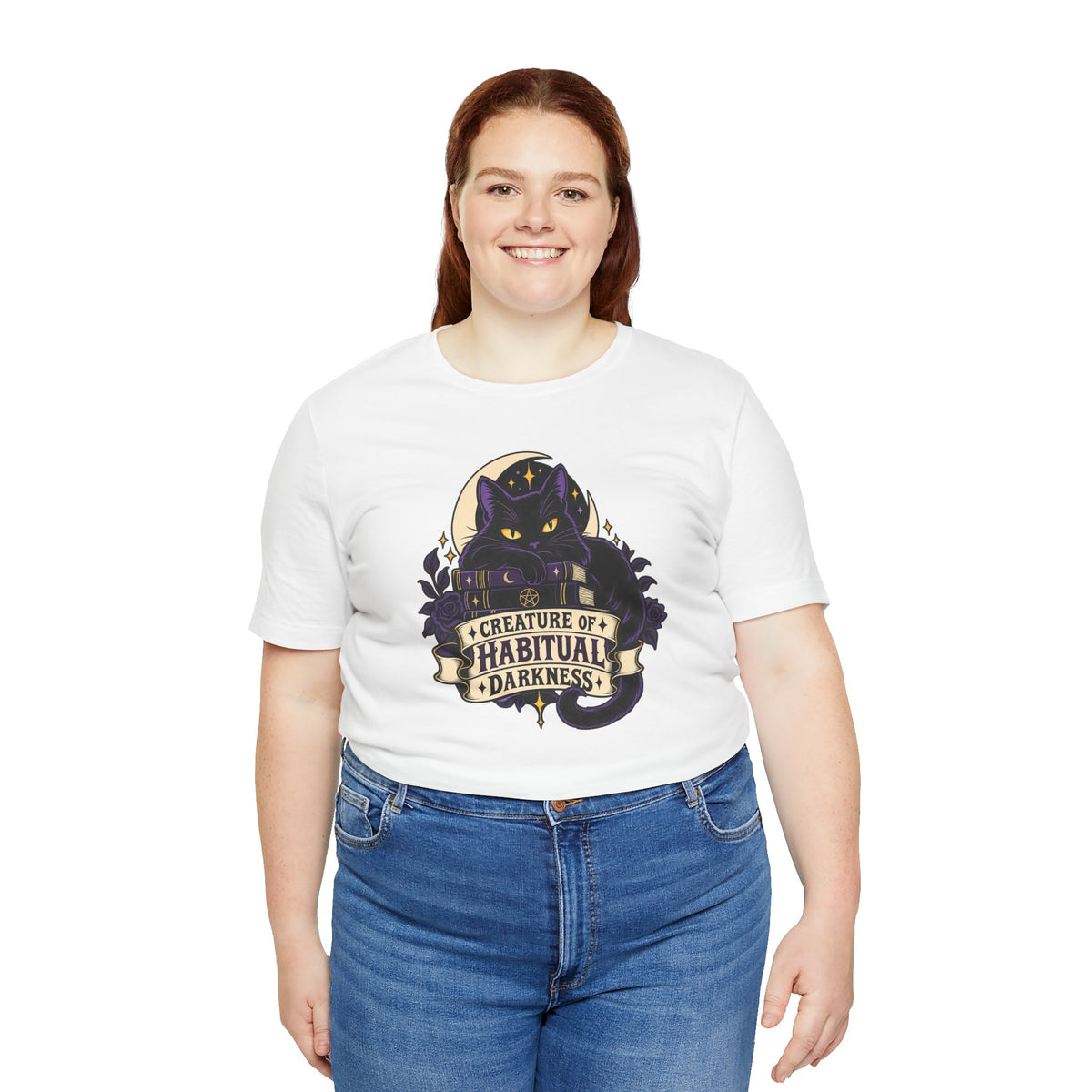 Creature of Habitual Darkness T-Shirt – Black Cat Goth Tee