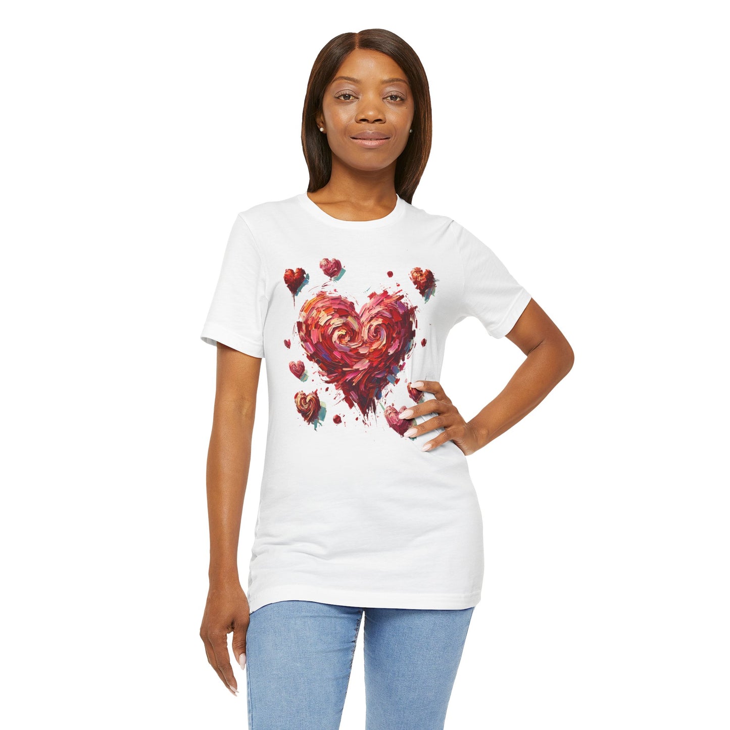 Impressionistic Heart T-Shirt – Artistic Valentine's Day Tee