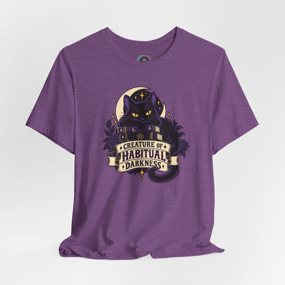Creature of Habitual Darkness T-Shirt – Black Cat Goth Tee