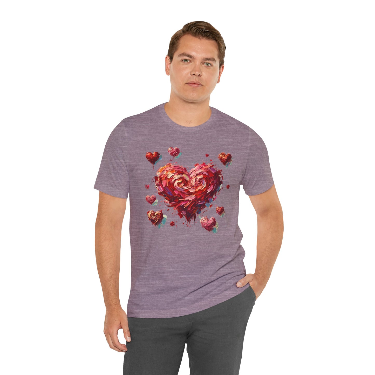 Impressionistic Heart T-Shirt – Artistic Valentine's Day Tee