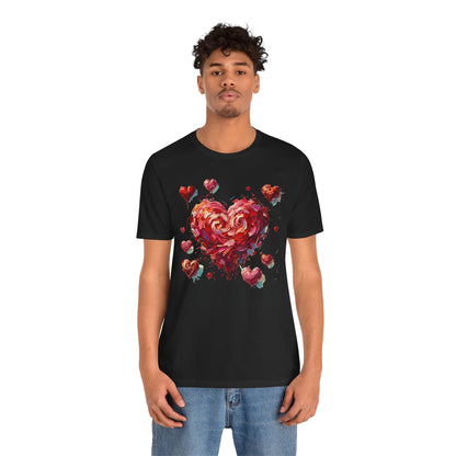 Impressionistic Heart T-Shirt – Artistic Valentine's Day Tee