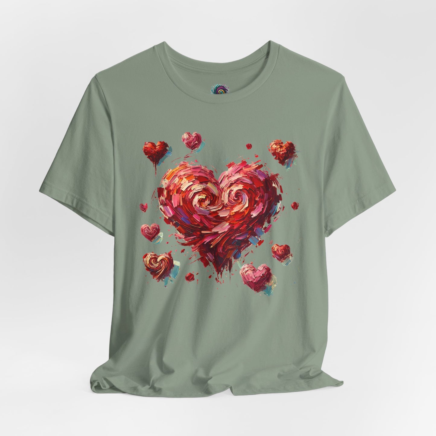 Impressionistic Heart T-Shirt – Artistic Valentine's Day Tee