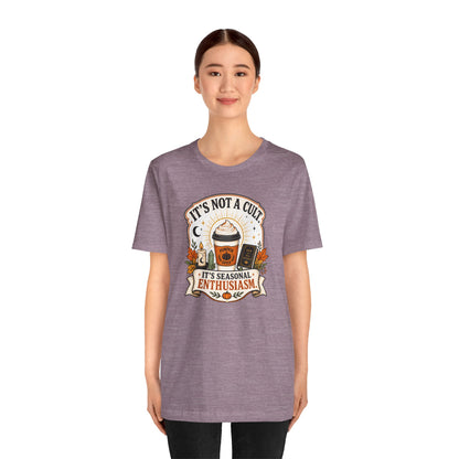It’s Not a Cult Pumpkin Spice T-Shirt – Funny Fall Tee