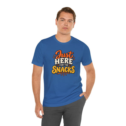 Just Here for the Snacks T-Shirt – Funny Halloween Foodie Tee