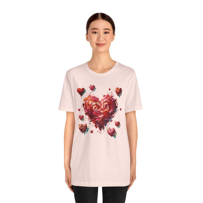 Impressionistic Heart T-Shirt – Artistic Valentine's Day Tee