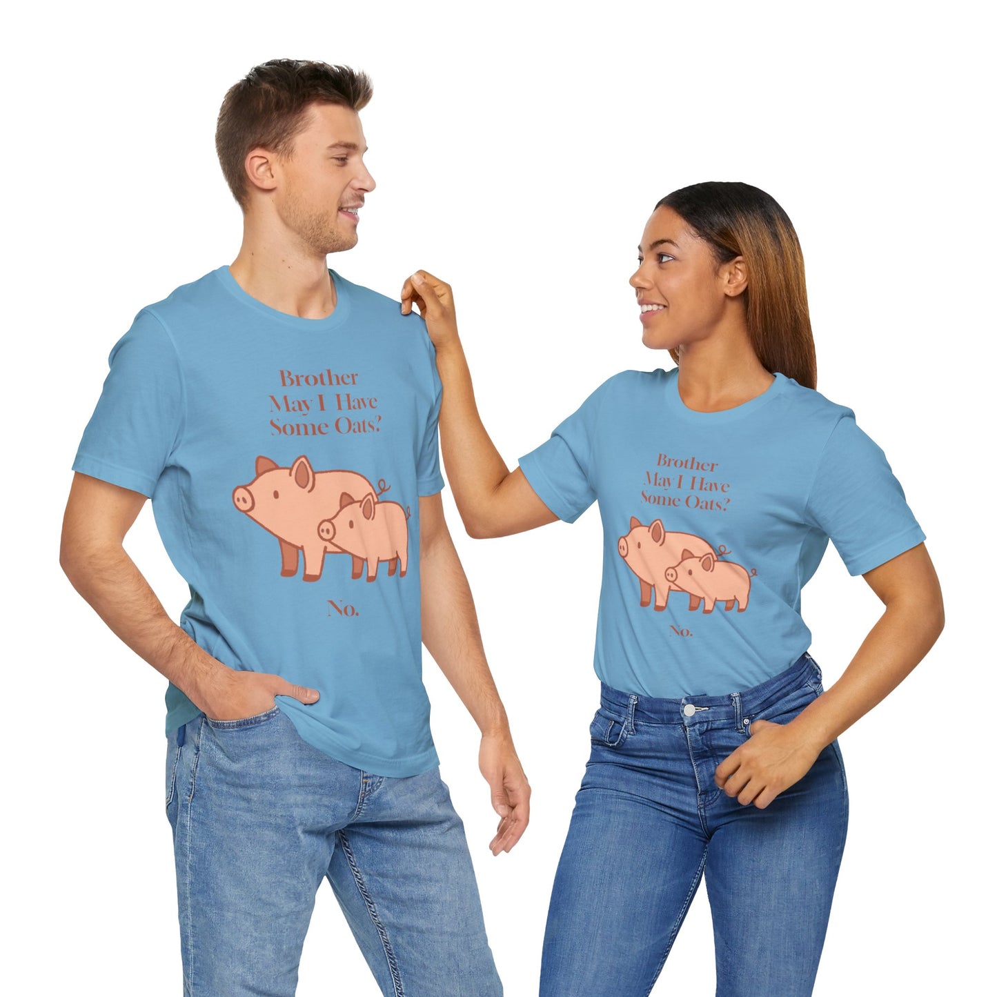 Brother May I Have Some Oats T-Shirt – Funny Viral Pig Meme Tee