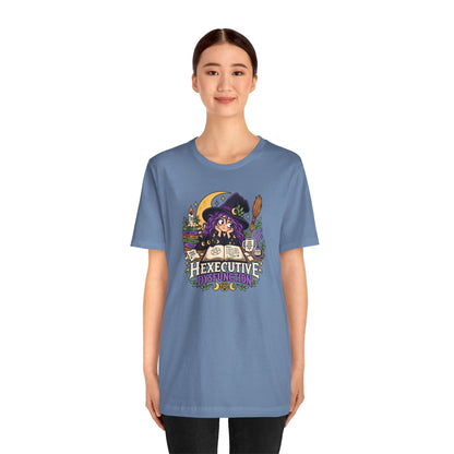 Hexecutive Dysfunction T-Shirt - Funny Witchy ADHD Humor Tee