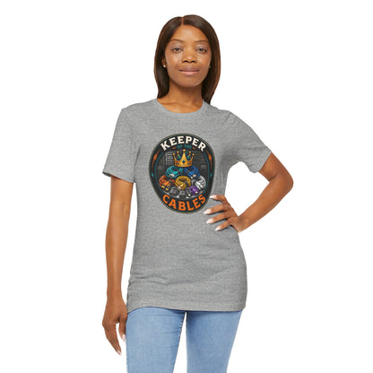 Keeper of the Cables T-Shirt – Funny Tech Dad Cable Tee