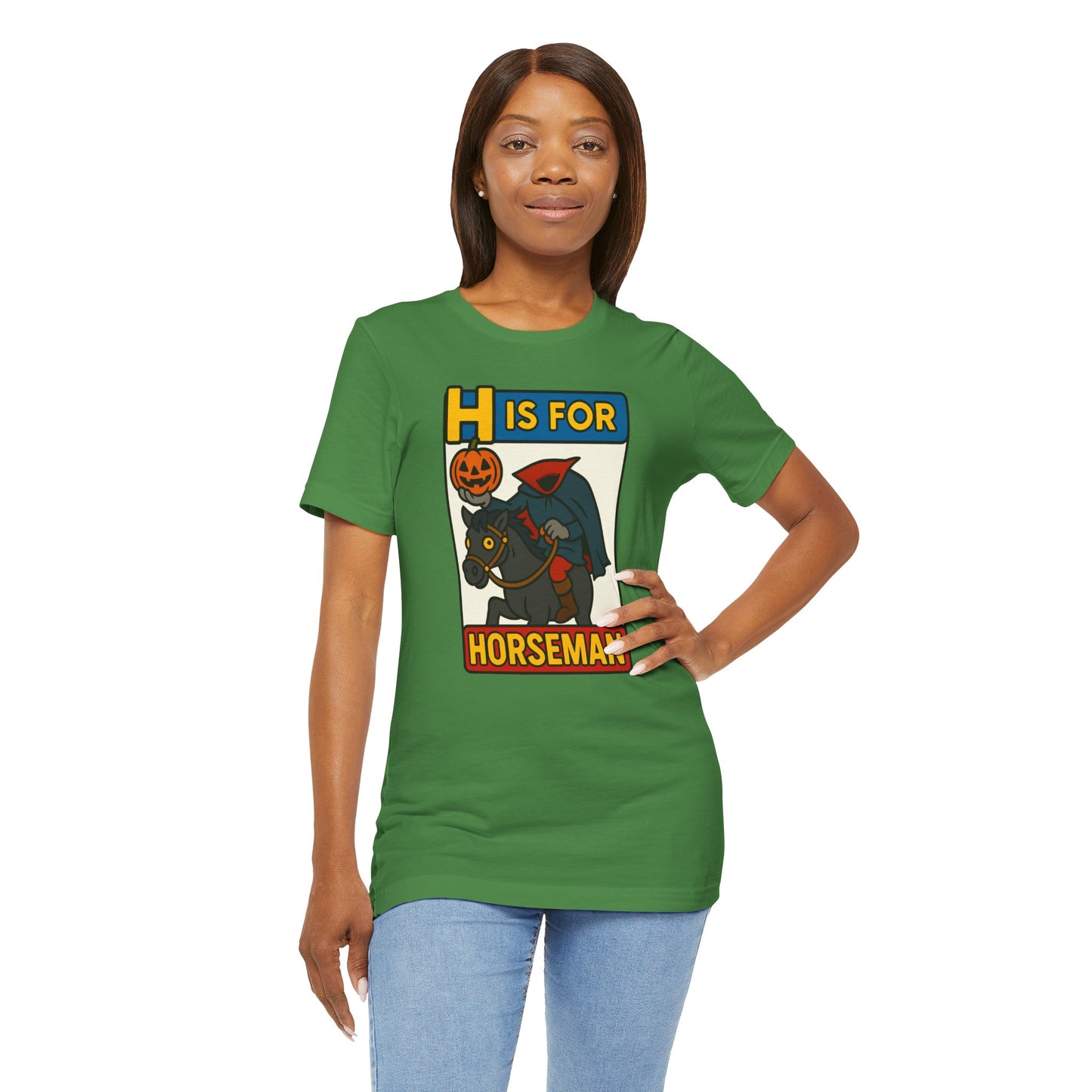 H Is for Horseman Shirt – Headless Horseman Halloween Tee