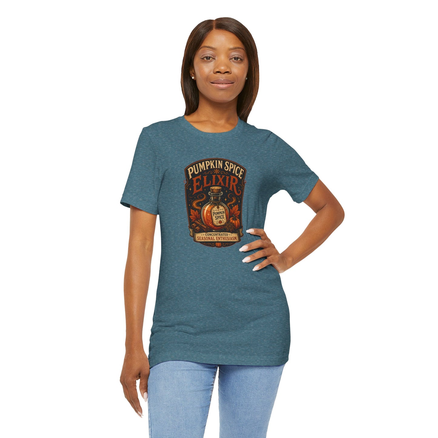 Pumpkin Spice Elixir T-Shirt – Funny Witchy Fall Coffee Tee