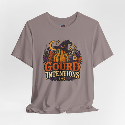 Gourd Intentions T-Shirt – Funny Witchy Fall Pumpkin Tee