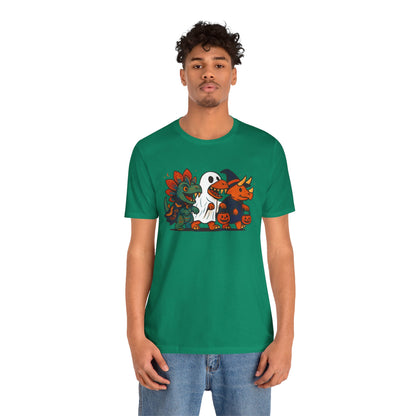 Halloween Dino Squad T-Shirt – Funny Trick-or-Treat Dinosaur Tee