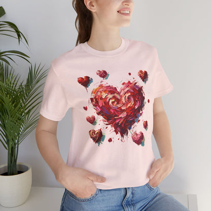 Impressionistic Heart T-Shirt – Artistic Valentine's Day Tee