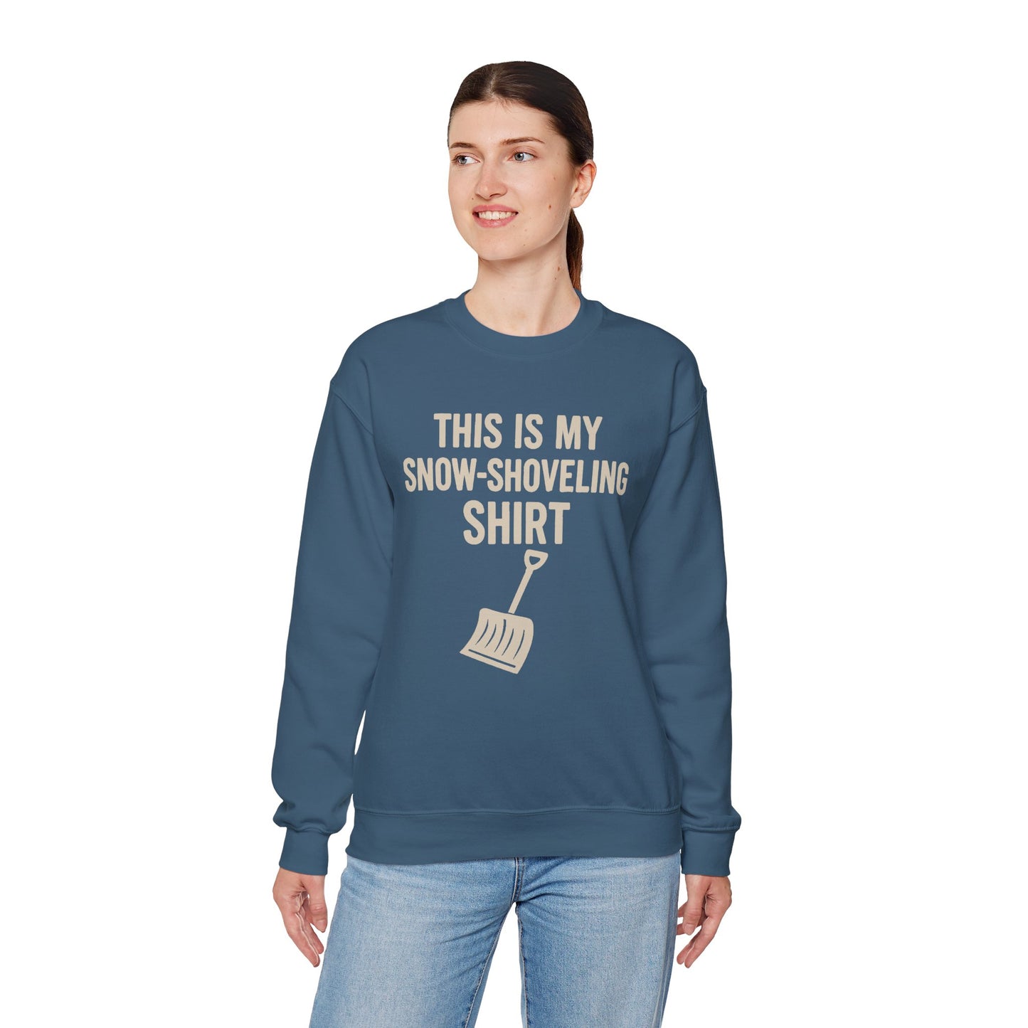 This Is My Snow-Shoveling Shirt – Funny Winter Chore Sweatshirt