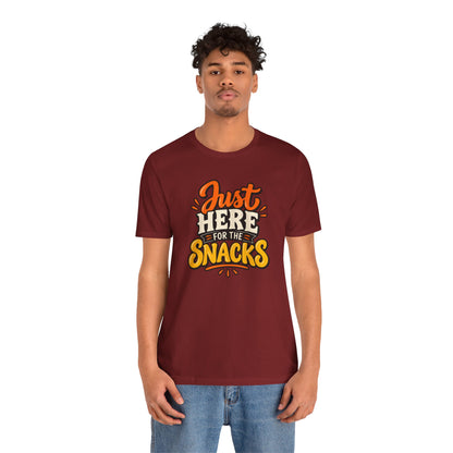 Just Here for the Snacks T-Shirt – Funny Halloween Foodie Tee